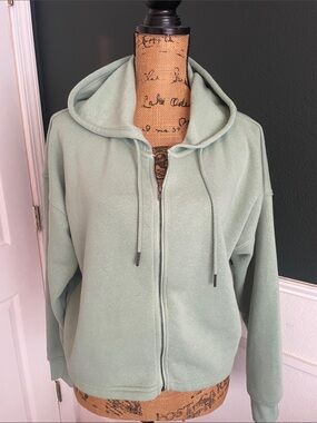 Threads 4 Thought Mint Sage Zip-Up Hoodie